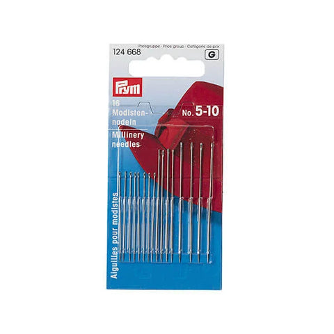 Prym Millinery needles 5-10