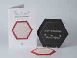 "Quilt As You Go" Template - 2 1/2" Hexagon