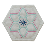 Star in a Hexagon Mini Sewing Kit & Stencil - Floral