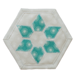 Star in a Hexagon Mini Sewing Kit & Stencil - Floral