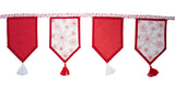 5" House Christmas Bunting Kit- Red