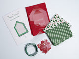 3" House Advent Calendar Kit - Red/Green