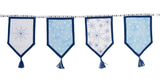 5" House Christmas Bunting Kit - Blue