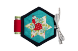 Star in a Hexagon Mini Sewing Kit & Stencil - Floral