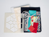 Star in a Hexagon Mini Sewing Kit & Stencil - Floral