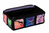 Zipped Tray bag - Abstract Rainbow
