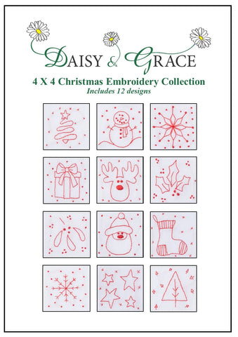 Christmas 4 x 4 Embroidery Pattern