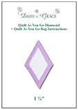 "Quilt As You go" Template - 1 3/4" Diamond