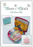 Medium Caddy Kit includes Dolls House Pattern  - Red & White Hexagons