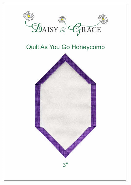"Quilt As You go" Template - 3" Honeycomb