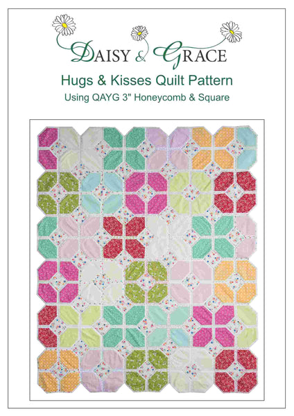 Hugs & Kisses Honeycomb Quilt Pattern