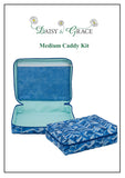 Medium Caddy Kit includes Dolls House Pattern - Blue Parquet