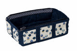 Zipped Tray bag - Navy Buds