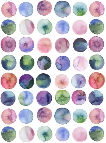 Gemstone Circles- berry tones