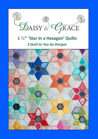 QAYG - 1 3/4" Star in a Hexagon - 3 Designs