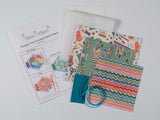 Hexagon Travel Sewing Wallet - Turquoise