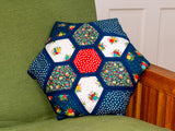 Star in a Hexagon Cushion Fabric Kit- Floral