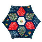 Star in a Hexagon Cushion Fabric Kit- Floral