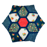 Star in a Hexagon Cushion Fabric Kit- Floral