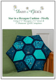 Star in a Hexagon Cushion Fabric Kit- Firefly