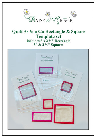 Daisy & Grace ‘QAYG’ 5" x 2 ½" Rectangle/Square Template Bundle