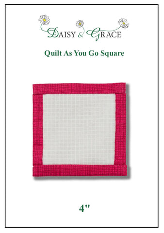 "Quilt As You Go" Template - 4" Square