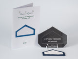 "Quilt As You go" Template - 2 1/2" Half Hexagon (The Other Half)