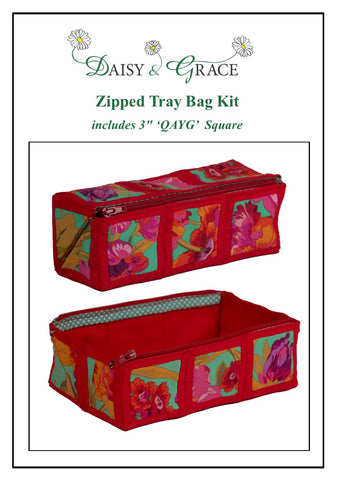3" Square Tray bag - Kaffe - Red