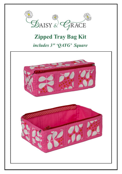 Zipped Tray bag - Pink Chic
