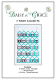 3" House Advent Calendar Kit - Turquiose/Grey