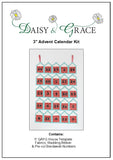 3" Advent Calendar kit - Turquoise, Red & White