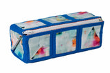 Zipped Tray bag - Blue Paint