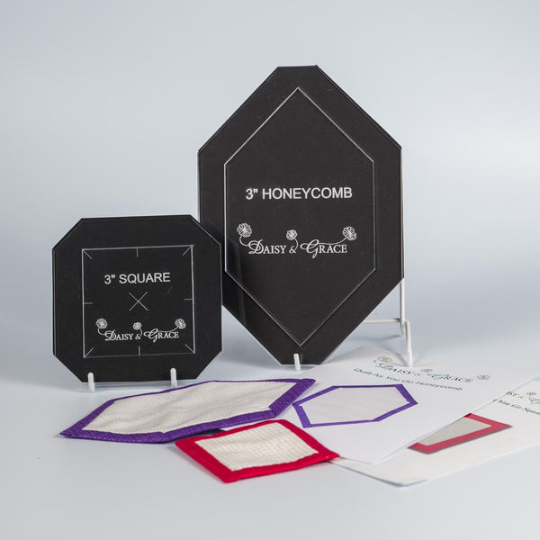 ‘QAYG’ 3" Honeycomb/Square Template Bundle