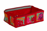 3" Square Tray bag - Kaffe - Red