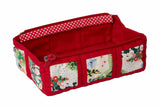 Zipped Tray bag - Spring Red