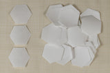 50 Freezer Paper Hexagons- 3/4"