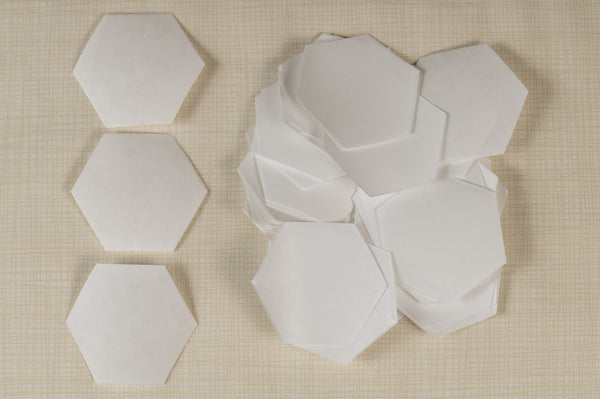 50 Freezer Paper Hexagons- 1"