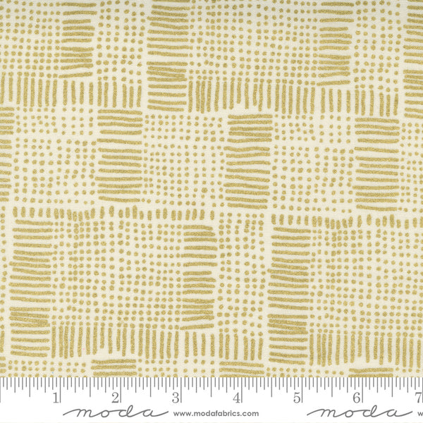 Whispers Metallic by Studio M for Moda - Cream Gold