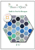 Quilt as you go Large Bag Kit - Moda Gradient Circles Fabric with Templates and Instructions