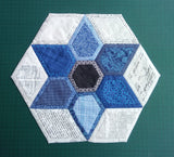 Star in a Hexagon- Set of 3 templates-1 3/4"