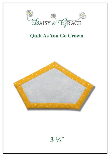 "Quilt As You Go" Template - 3 1/2" Crown